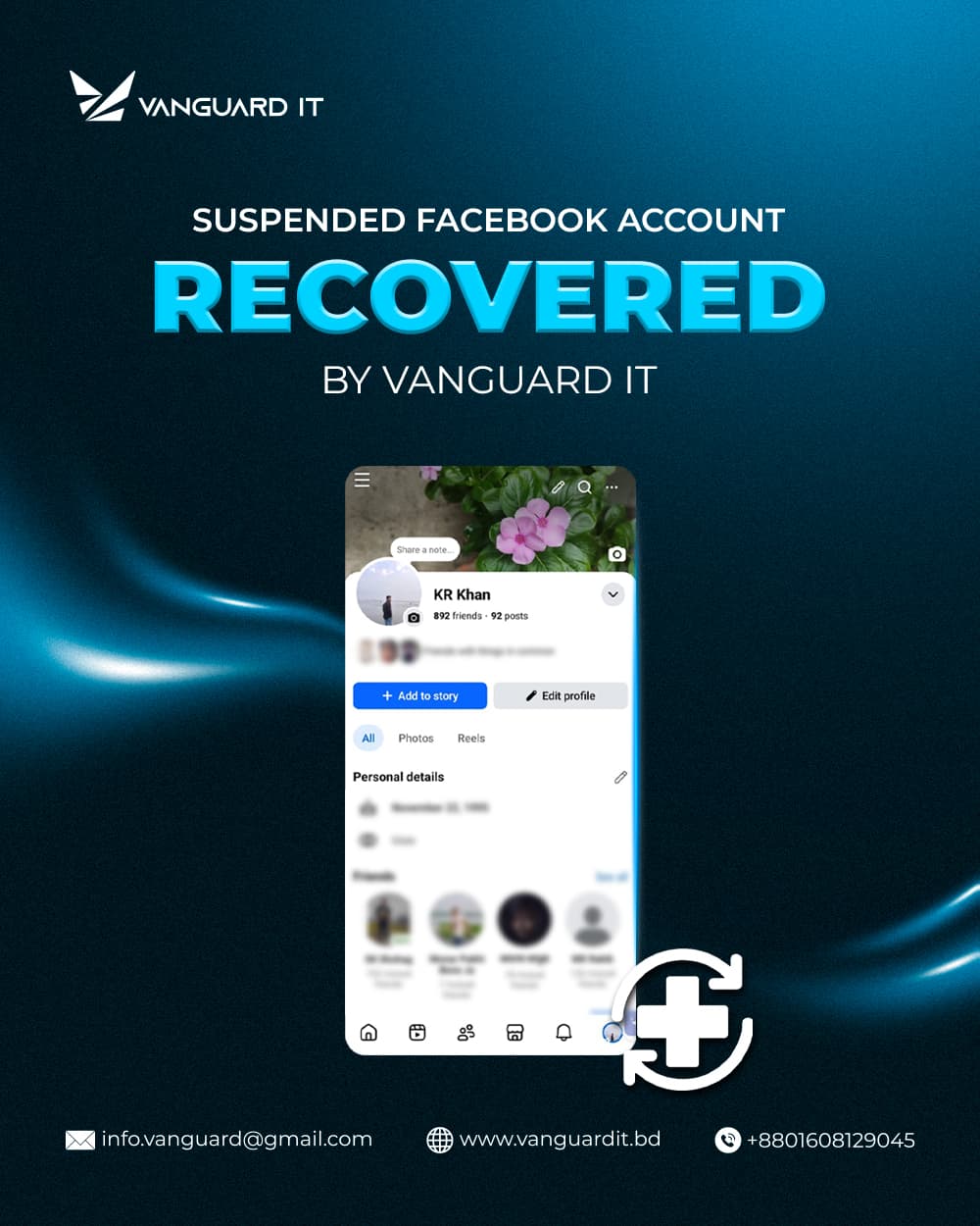 Suspended Account Recovered - KR Khan