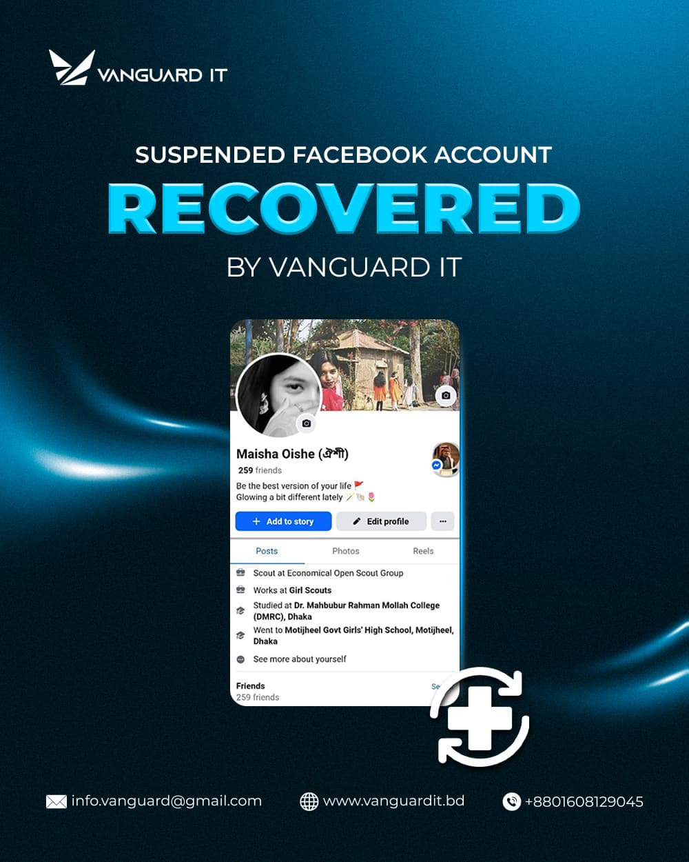 Suspended Account Recovered - Maisha Oishe (ঐশী)
