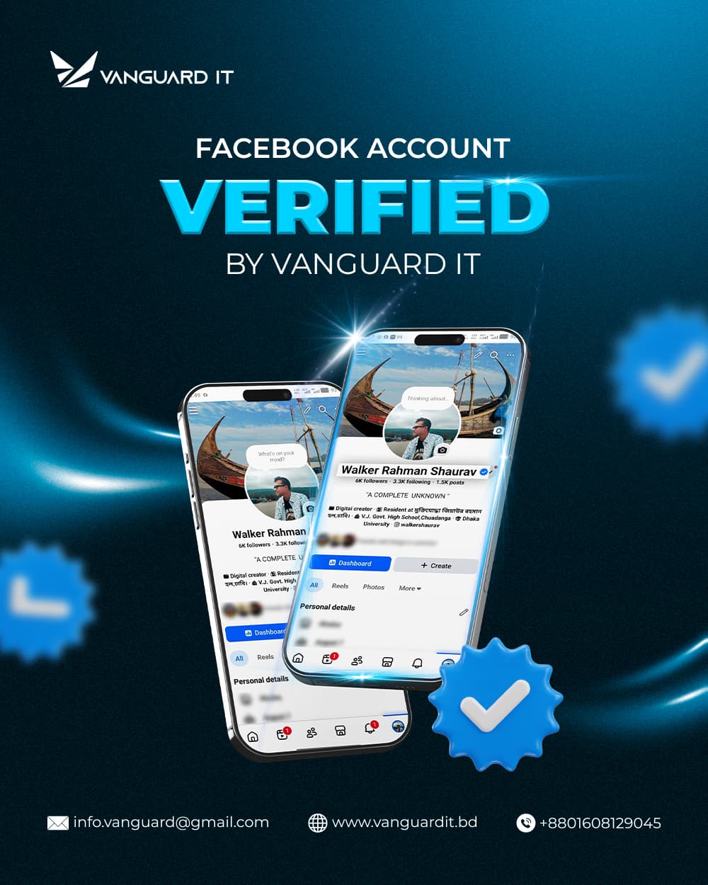 Facebook Account Verified - Walker Rahman Shaurav