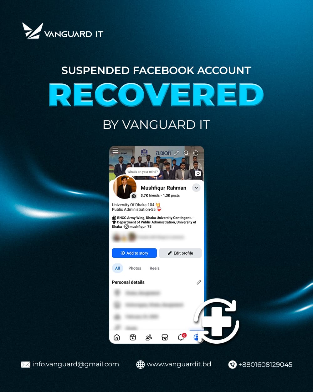 Suspended Account Recovered - Mushfiqur Rahman